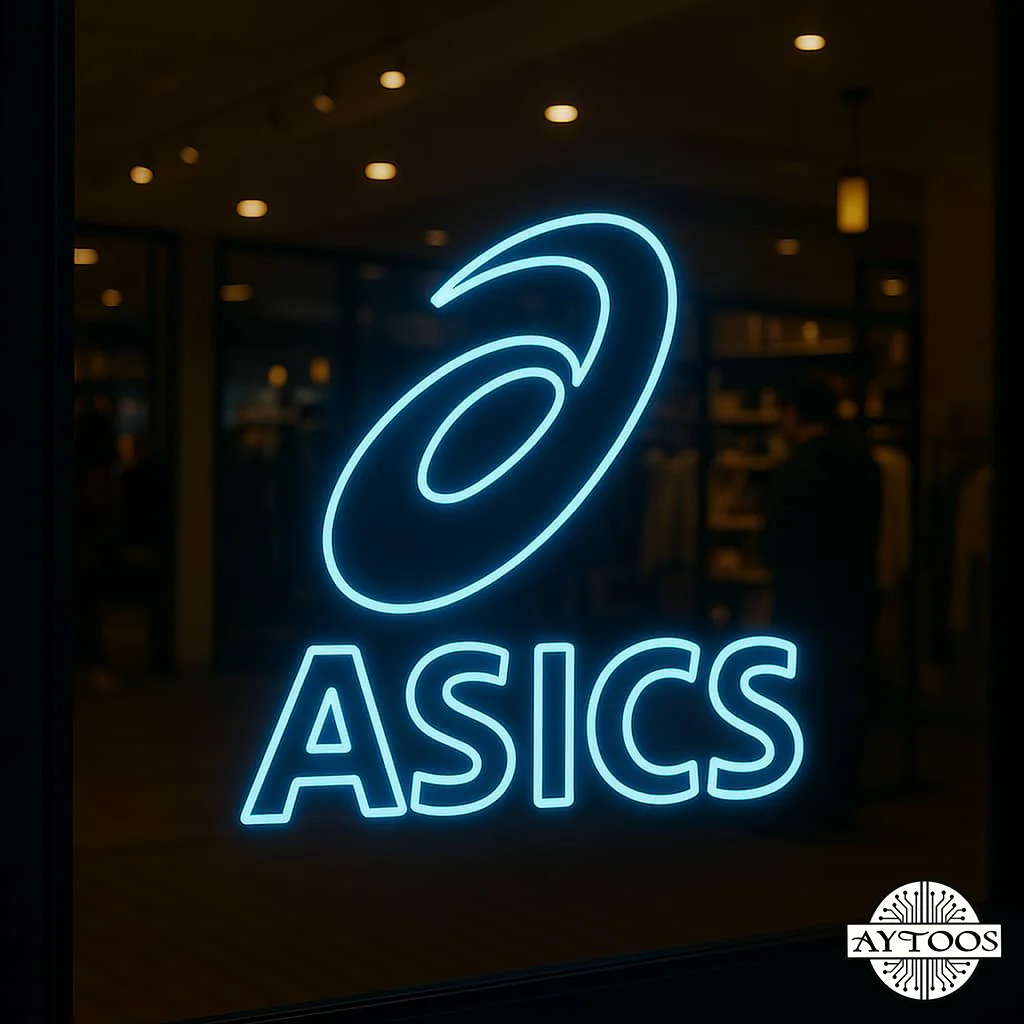 brands neon 11 تابلو نئونی لوگو Asics (اسیکس) | مناسب فروشگاه کفش ورزشی و دکور داخلی